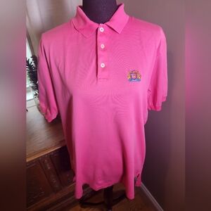 VINTAGE IZOD CLUB PINK EMBLEM POLO SHIRT